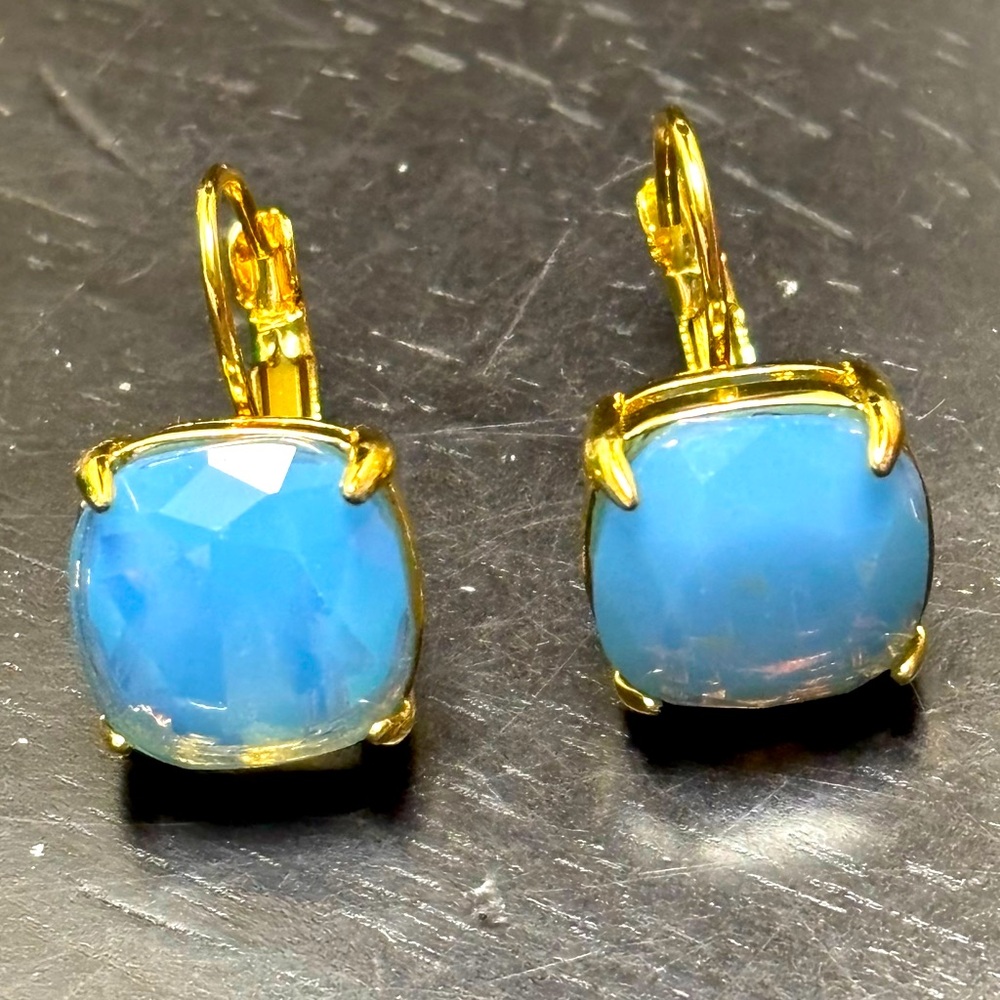 Kate Spade ♠️ New York light blue earrings - Picture 3 of 9